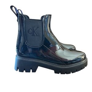 Calvin Klein Jeans Wende Black Ankle Boot Size 9